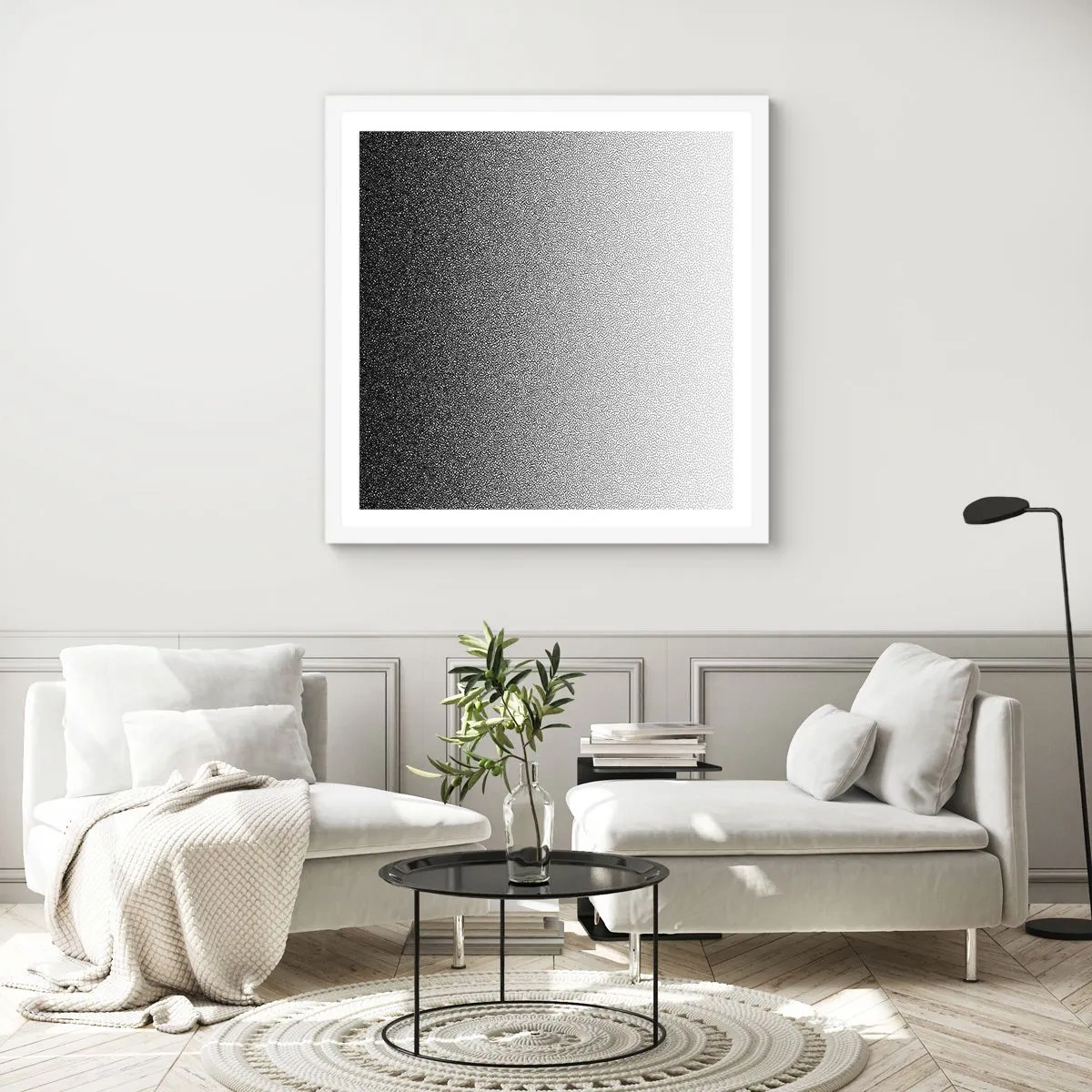 Poszter fekete keretben - A fény felé - 30x30 cm