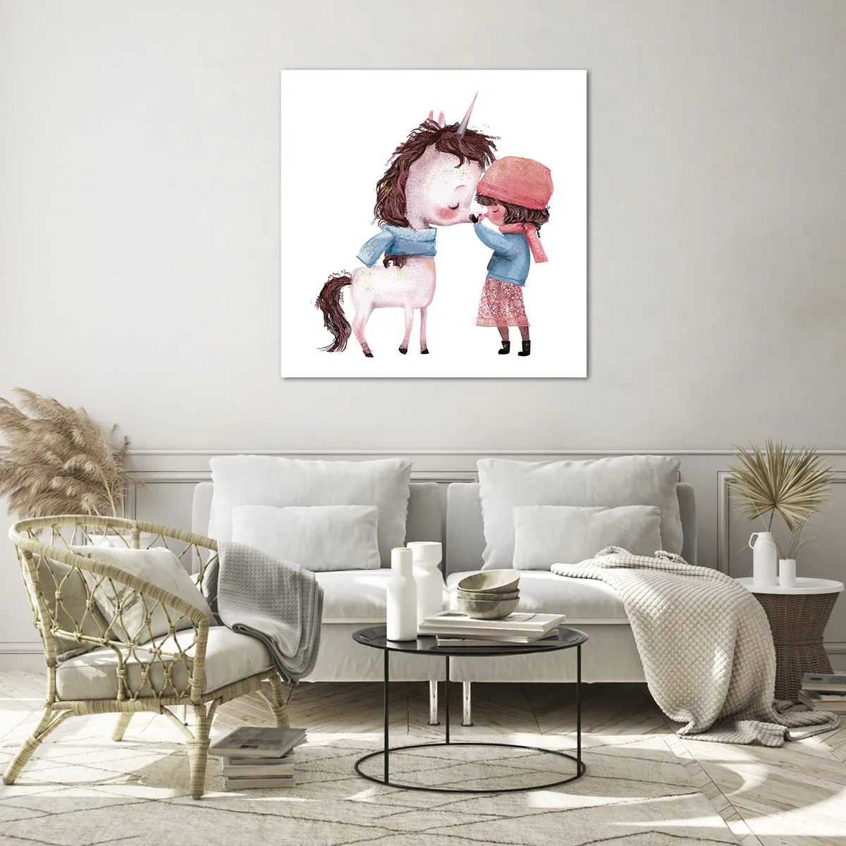 Üveg kép - Téli mese - 60x60 cm