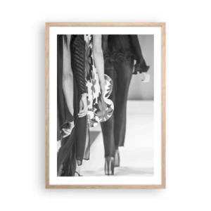 Poszter világos tölgy keretben - Stílusos felvonulás - 50x70 cm