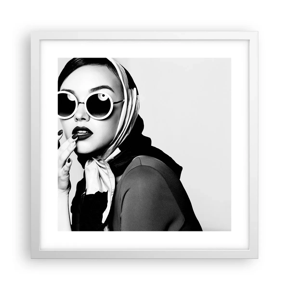 Poszter fekete keretben - Üdvözlet a 60-as évekből - 40x40 cm