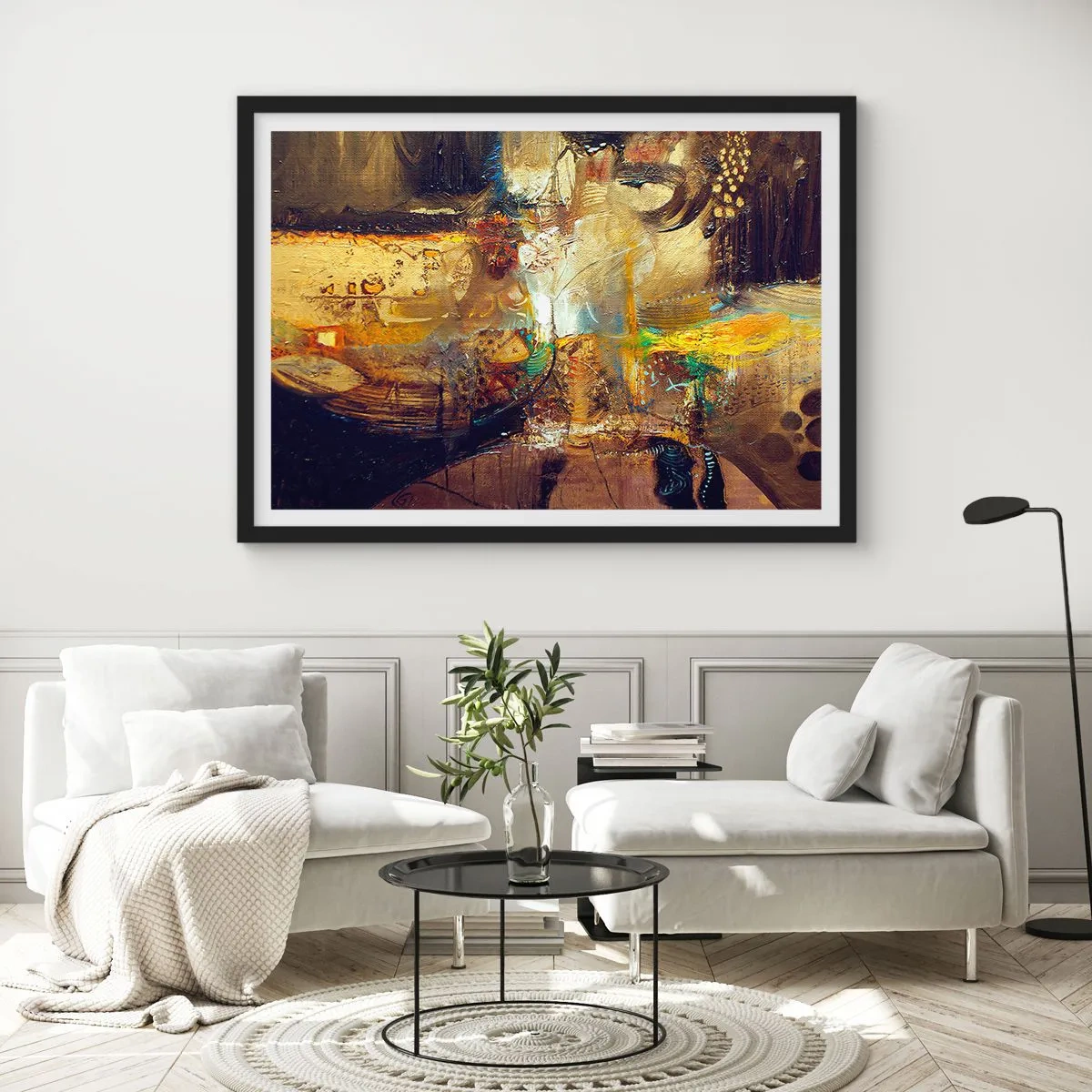 Poszter fehér keretben - Hideg, melegebb,meleg - 100x70 cm