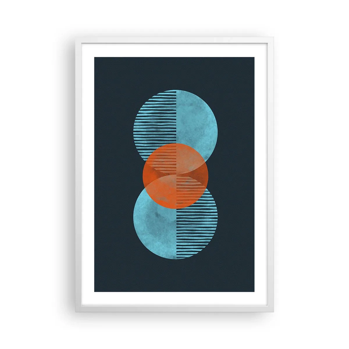 Poszter fekete keretben - Szimmetrikus kompozíció - 50x70 cm