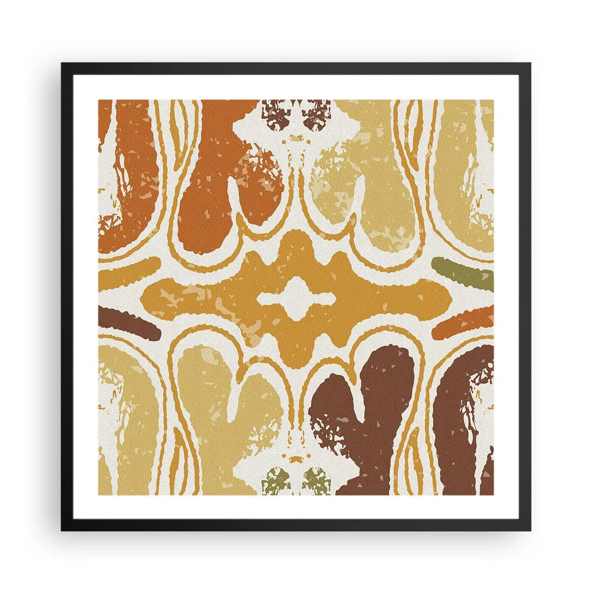 Poszter fehér keretben - Érzelmes absztrakció - 60x60 cm