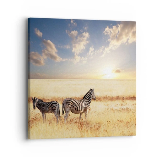 Vászonkép - Menj el, ne zavard a békét - 40x40 cm