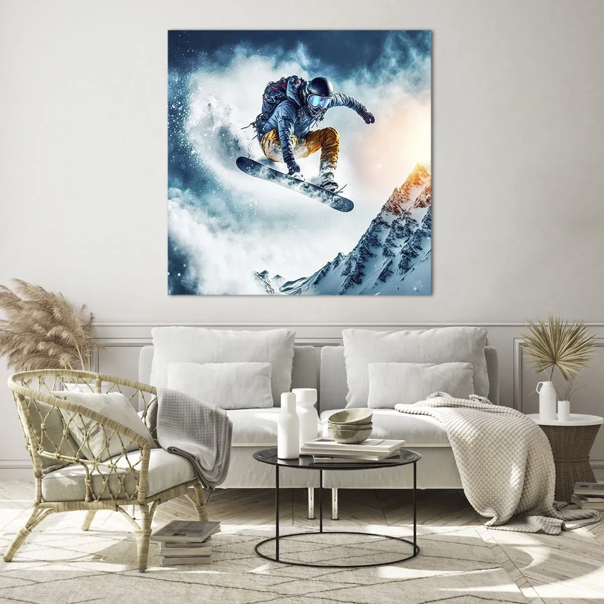 Üveg kép - Extrém érzelmek - 70x70 cm