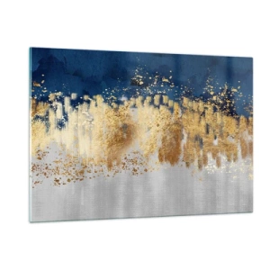 Üveg kép - Modern kompozíció csillogással - 120x80 cm