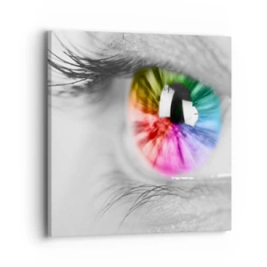 Vászonkép - Nézz színesen a világra - 40x40 cm