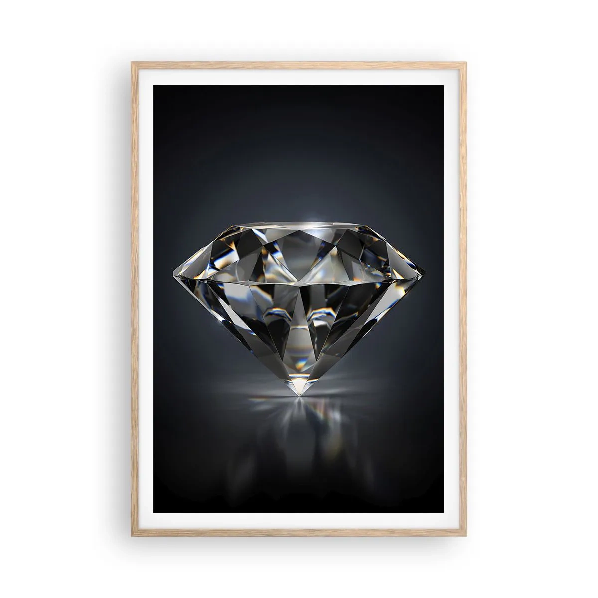 Poszter világos tölgy keretben - Best girls friend - 70x100 cm