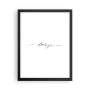 Poszter fehér keretben - Fekete fehéren - 30x40 cm