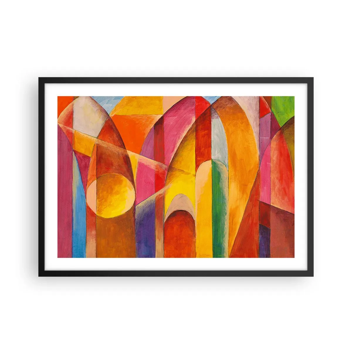 Poszter fehér keretben - A nap katedrálisa - 70x50 cm
