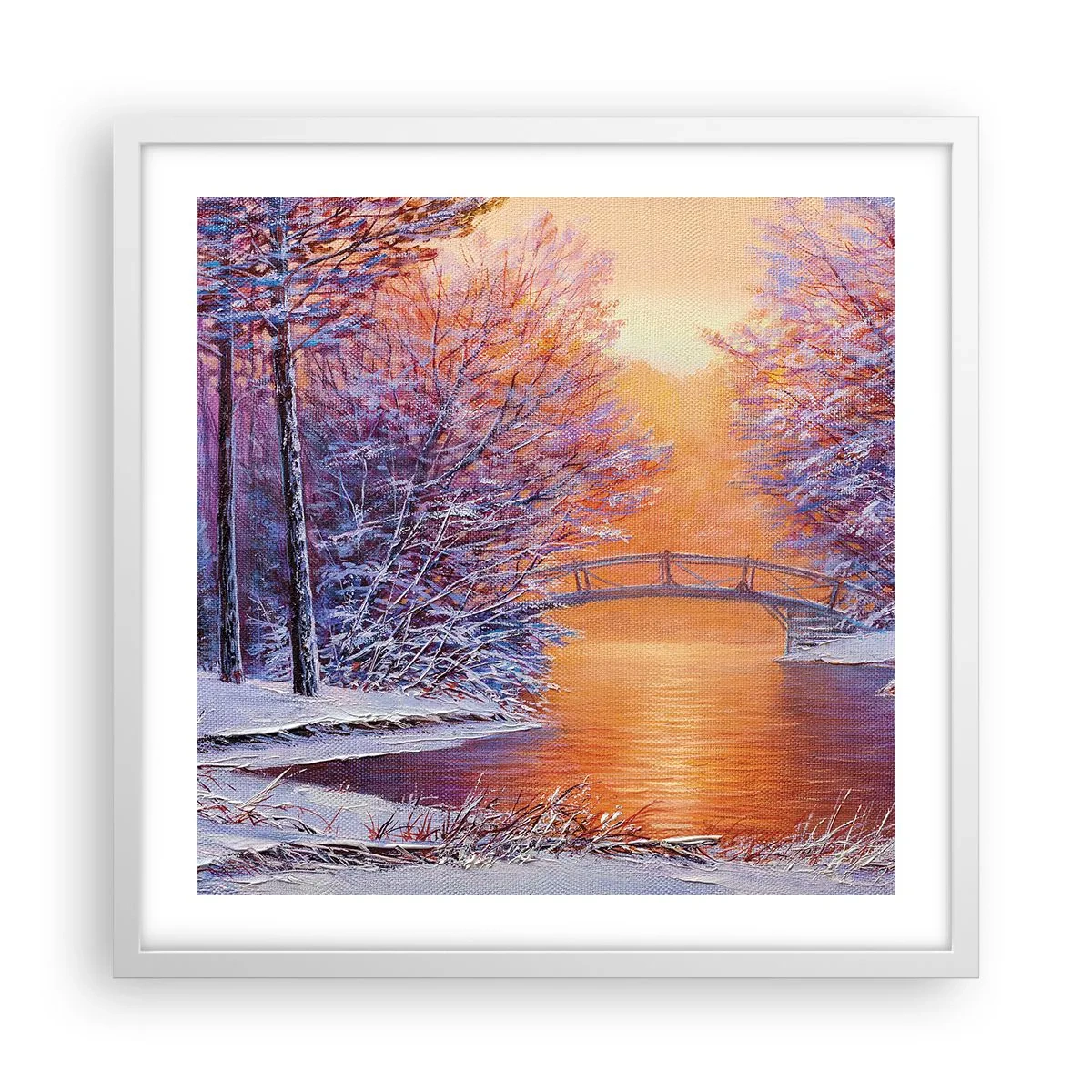 Poszter fekete keretben - Találkozzunk itt - 50x50 cm