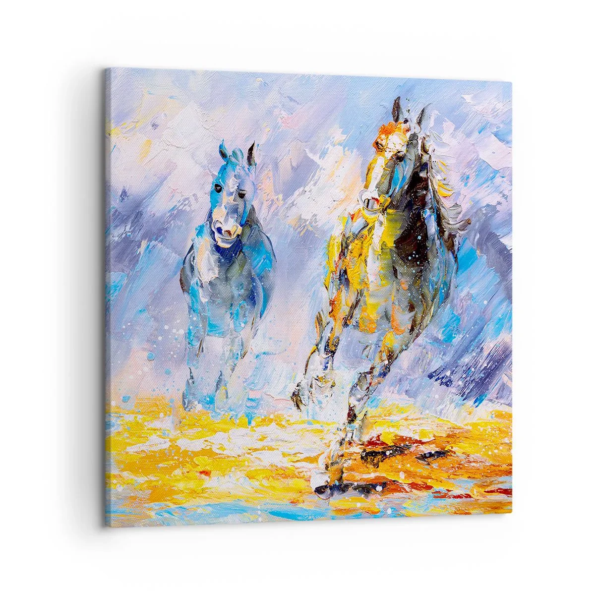Vászonkép - Átvágtatva a vakító fényen - 50x50 cm