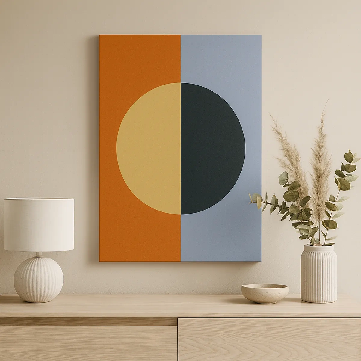 Vászonkép - A meleg és a hideg kompozíciója - 50x70 cm