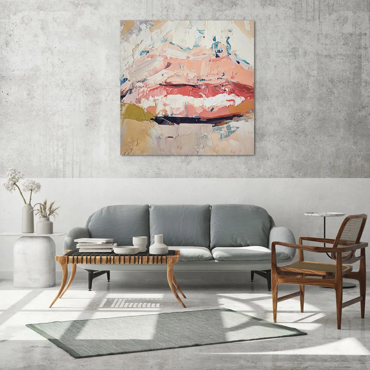 Üveg kép - Felébreszti az érzékeket - 70x70 cm