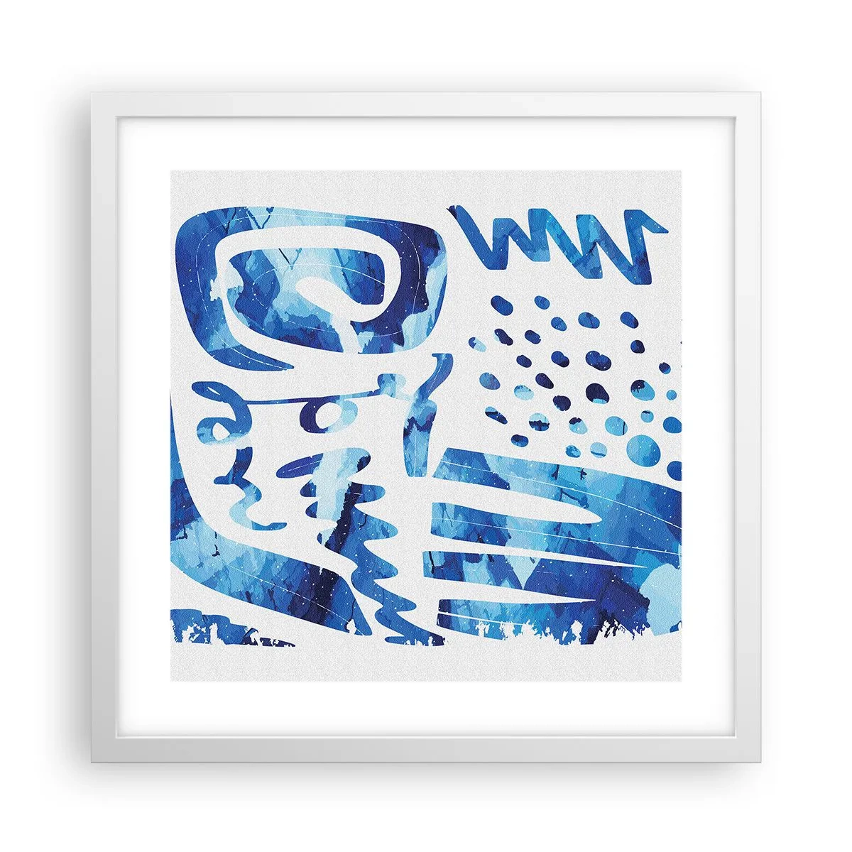 Poszter fekete keretben - Vissza a gyökerekhez - 40x40 cm