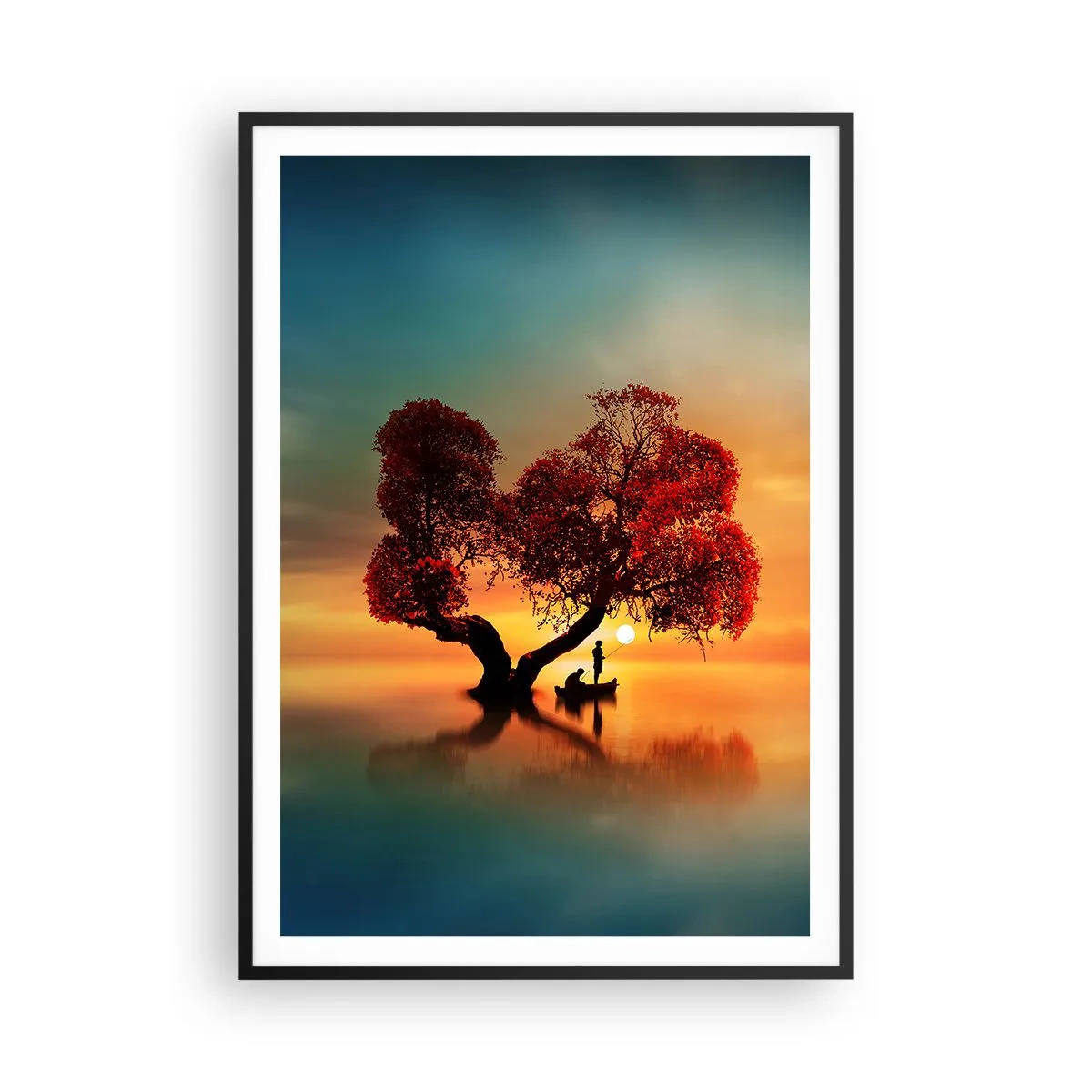 Poszter fehér keretben - A világtalanság csendje és az eltávoldotak - 70x100 cm