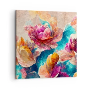 Vászonkép - Egy csokor színes pompája - 60x60 cm
