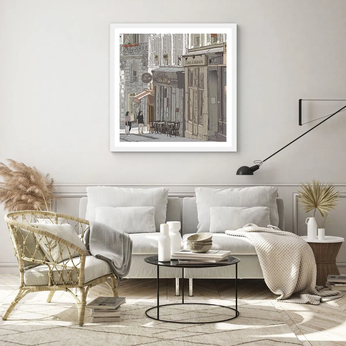 Poszter fekete keretben - Városi örömök - 30x30 cm