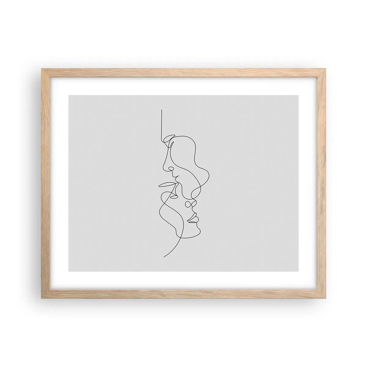 Poszter világos tölgy keretben - Gyászos sóvárgás - 50x40 cm