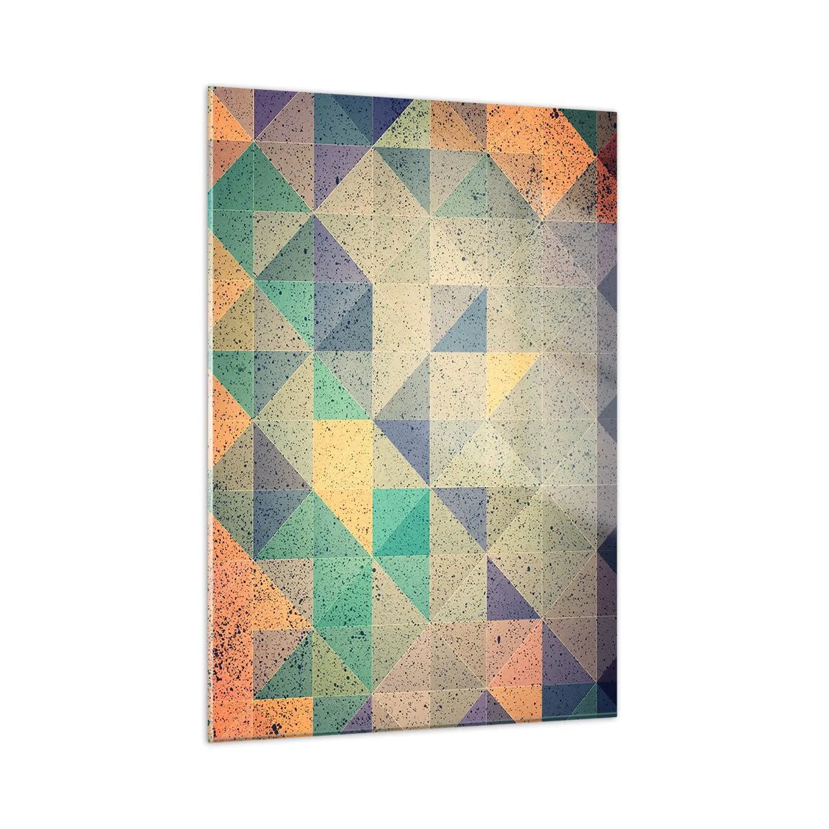 Üveg kép - A háromszögek köztársasága - 50x70 cm