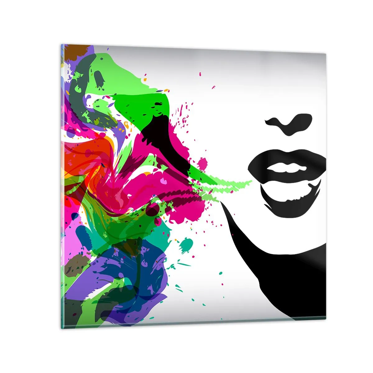 Üveg kép - Egy történet a szivárvány színeiben - 50x50 cm