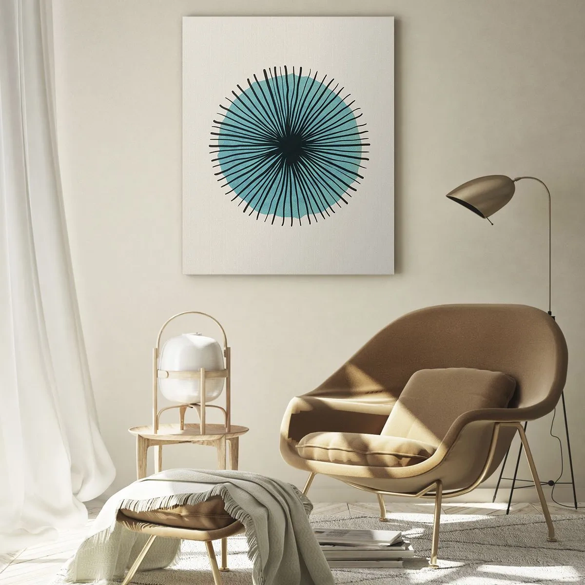 Üveg kép - Ragyogóan a kékben - 50x70 cm