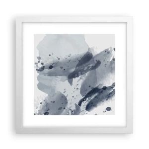 Poszter fekete keretben - A víz természetének tanulmánya  - 30x30 cm
