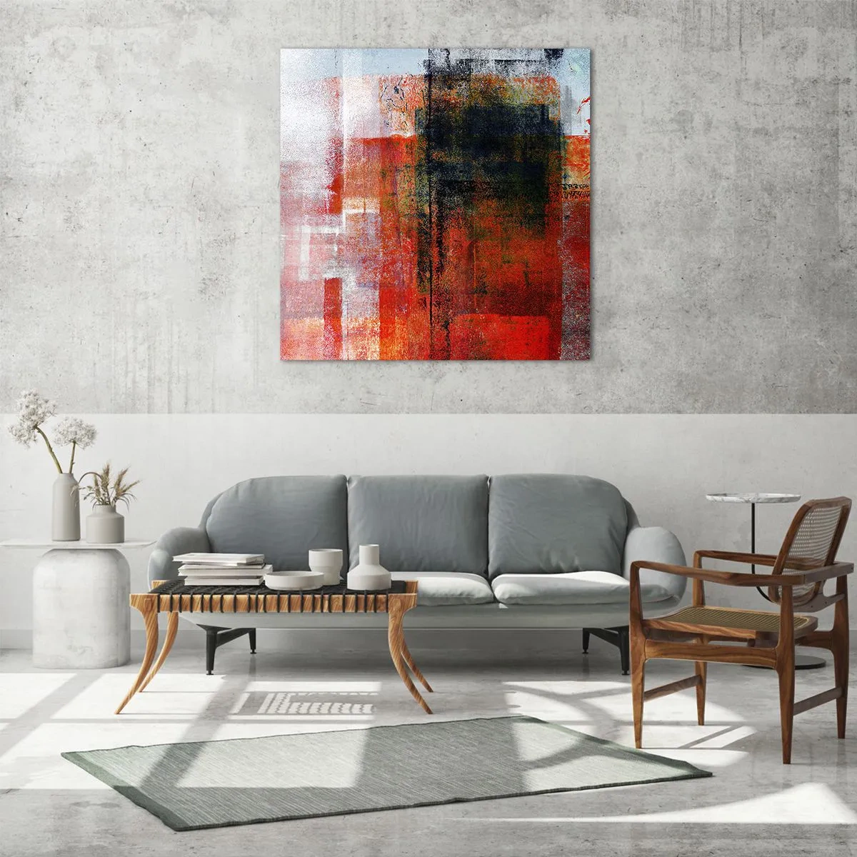 Üveg kép - Izzó kompozíció - 60x60 cm