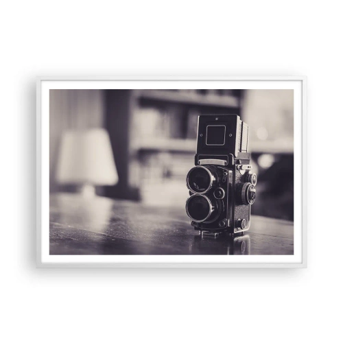 Poszter fekete keretben - Egy régi fénykép varázsa - 100x70 cm
