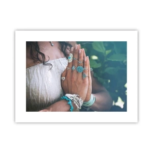 Poszter - Üdvözöljük a lét középpontjában - 40x30 cm