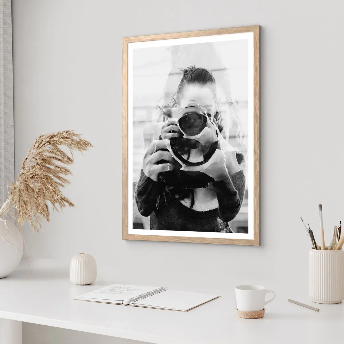 Poszter világos tölgy keretben - Alkotó meg ez eszköze - 70x100 cm