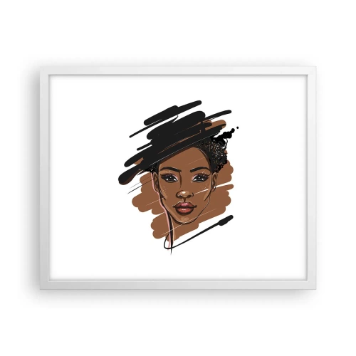 Poszter fekete keretben - Édes, mint a csokoládé - 50x40 cm