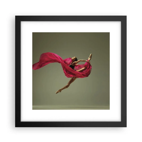 Poszter fehér keretben - Táncoló láng - 30x30 cm