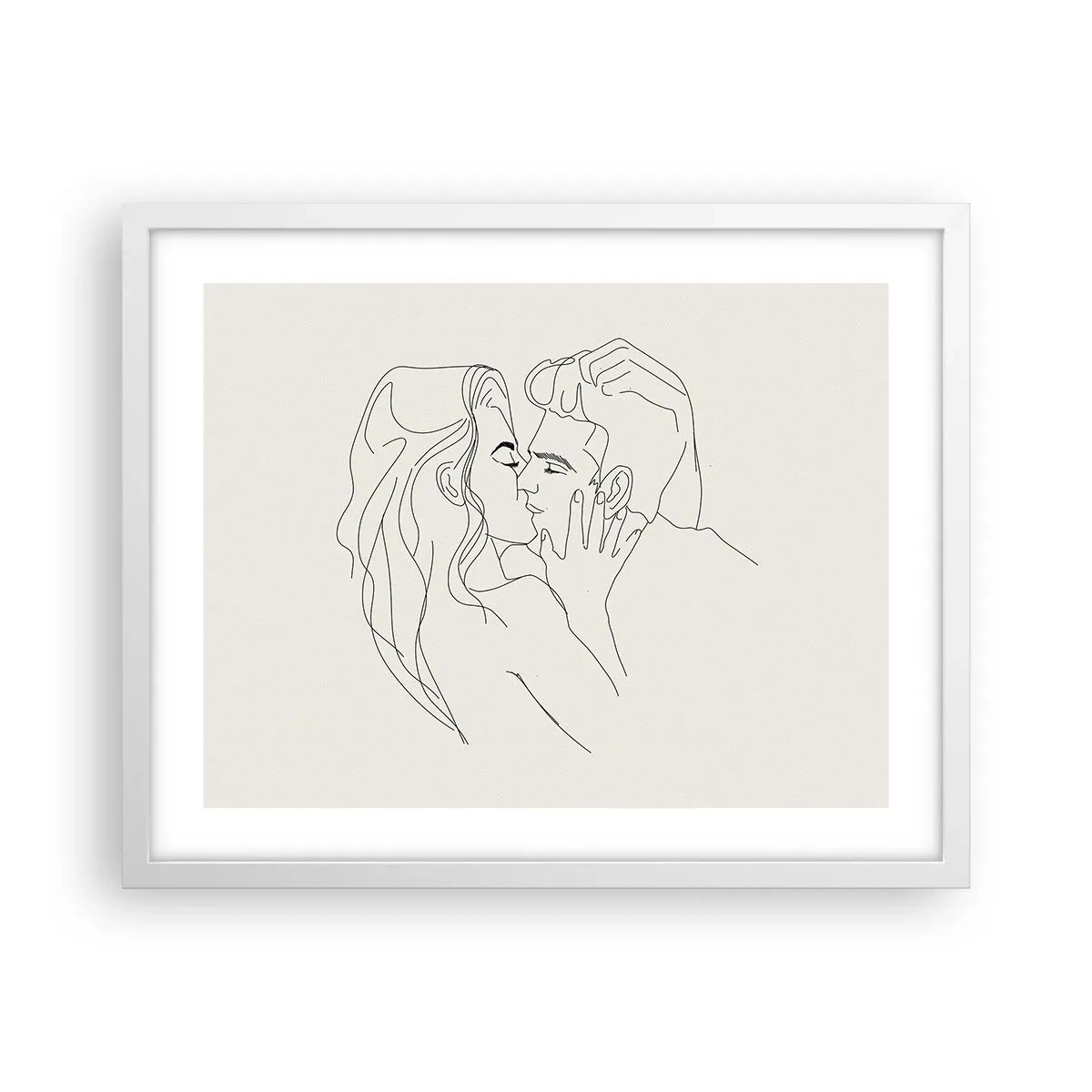 Poszter fekete keretben - Összegabalyodva az érzésben - 50x40 cm