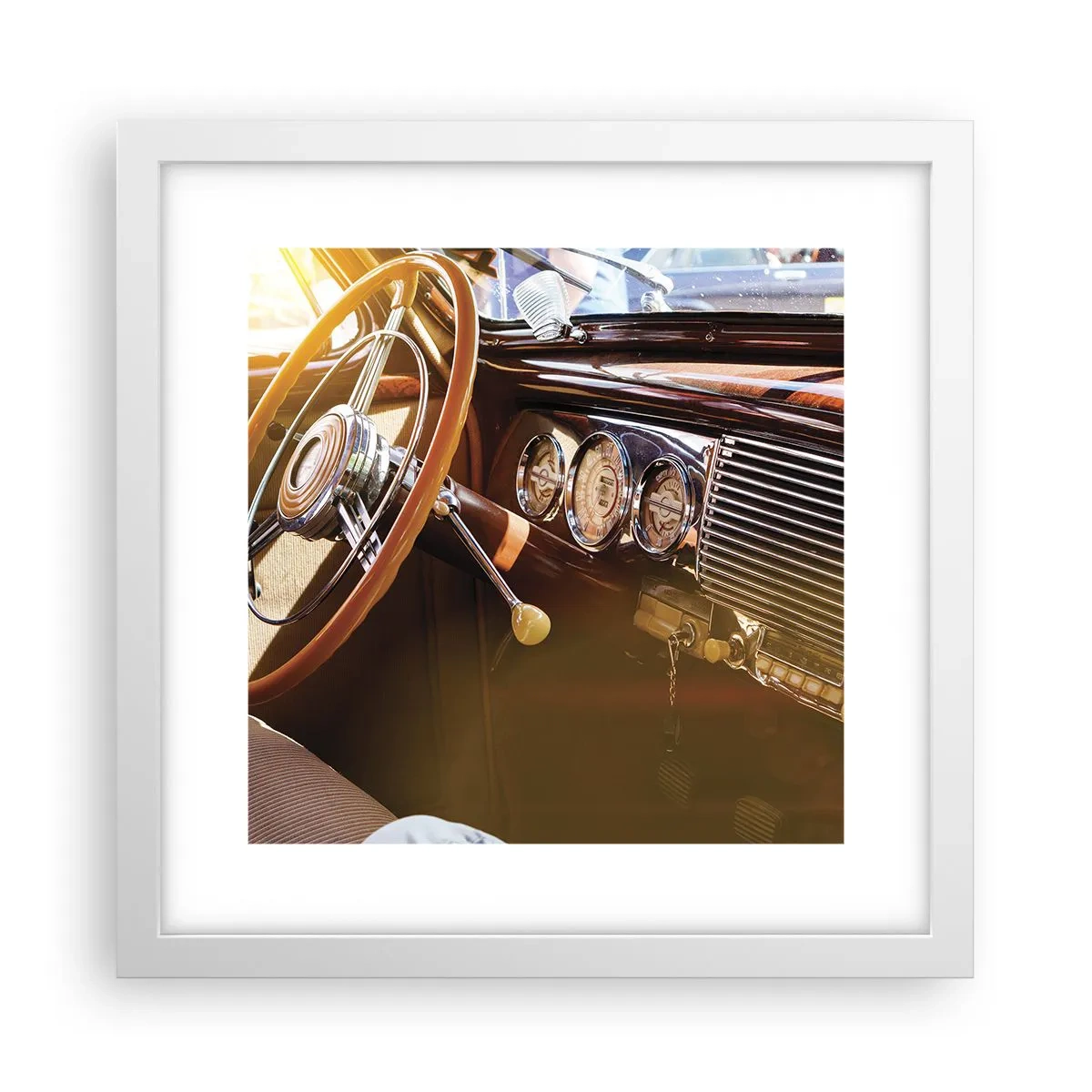 Poszter fekete keretben - Múlt luxusnak a fuvallata - 30x30 cm