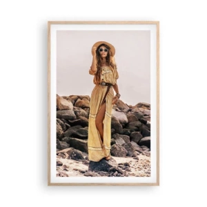 Poszter világos tölgy keretben - A kövek varázsa - 61x91 cm