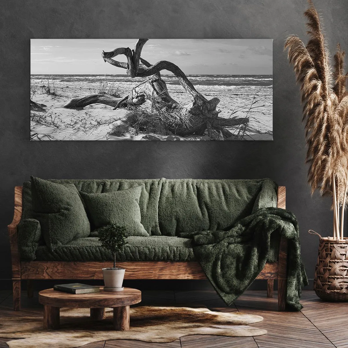 Vászonkép - Tengeri szobor - 100x40 cm