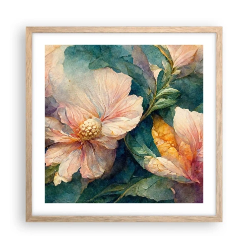 Poszter világos tölgy keretben - A nagyon finomság - 50x50 cm
