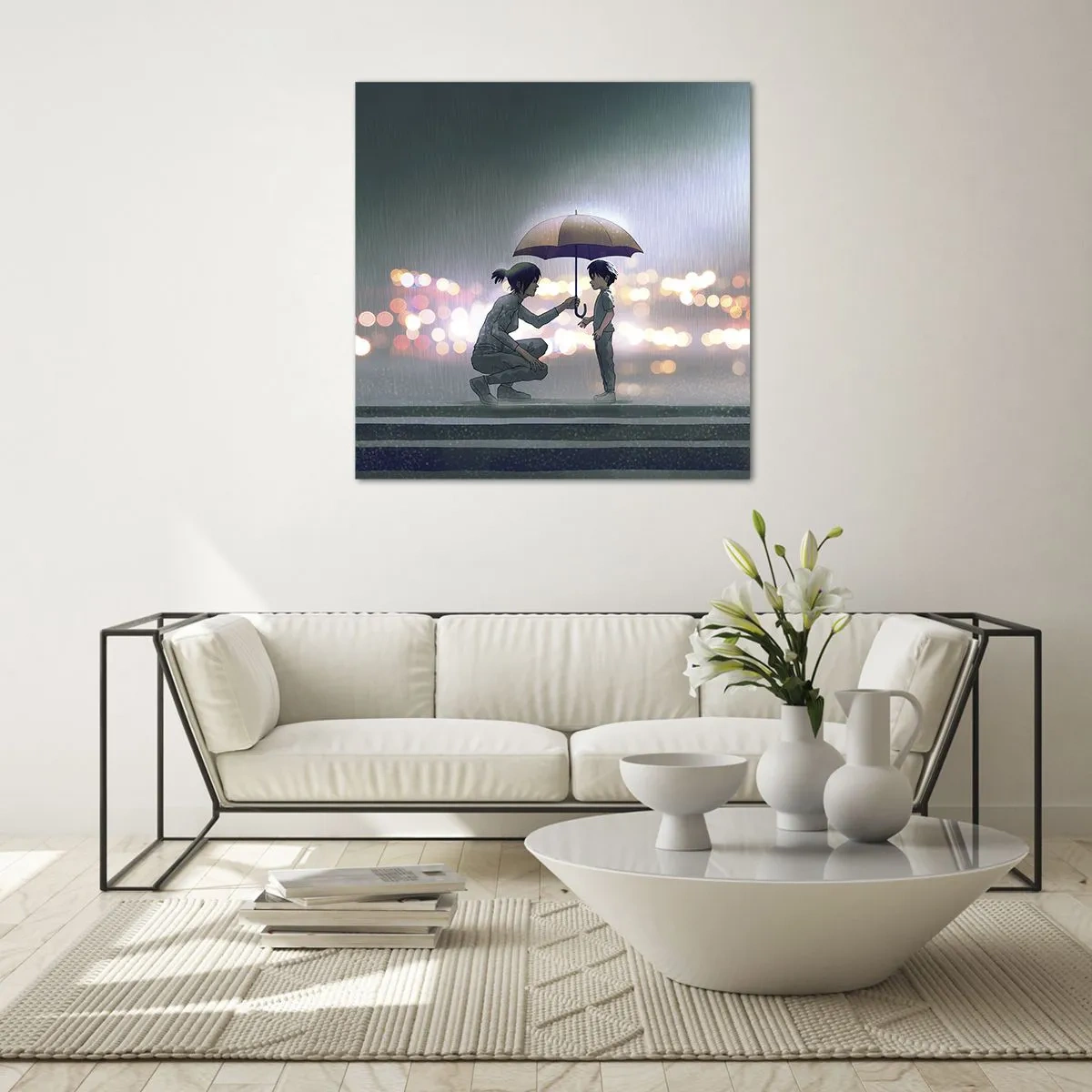 Üveg kép - És most minden rendben - 60x60 cm