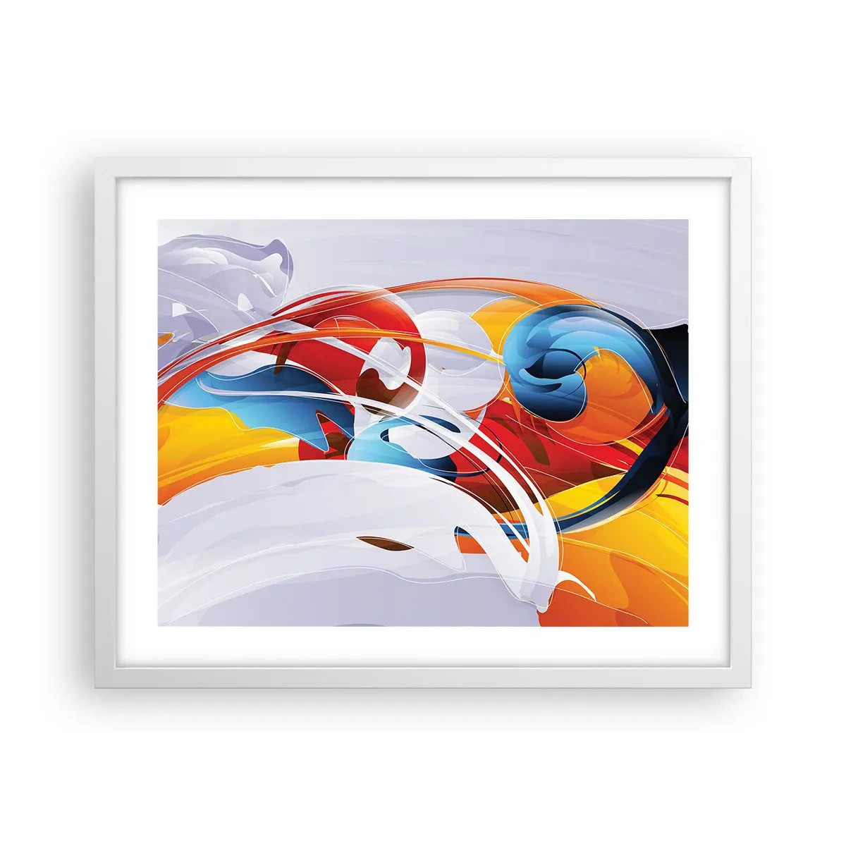 Poszter fekete keretben - Az elemek tánca - 50x40 cm