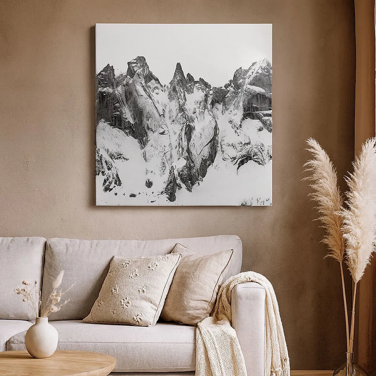 Vászonkép - Rémes gránit hegygerinc - 30x30 cm