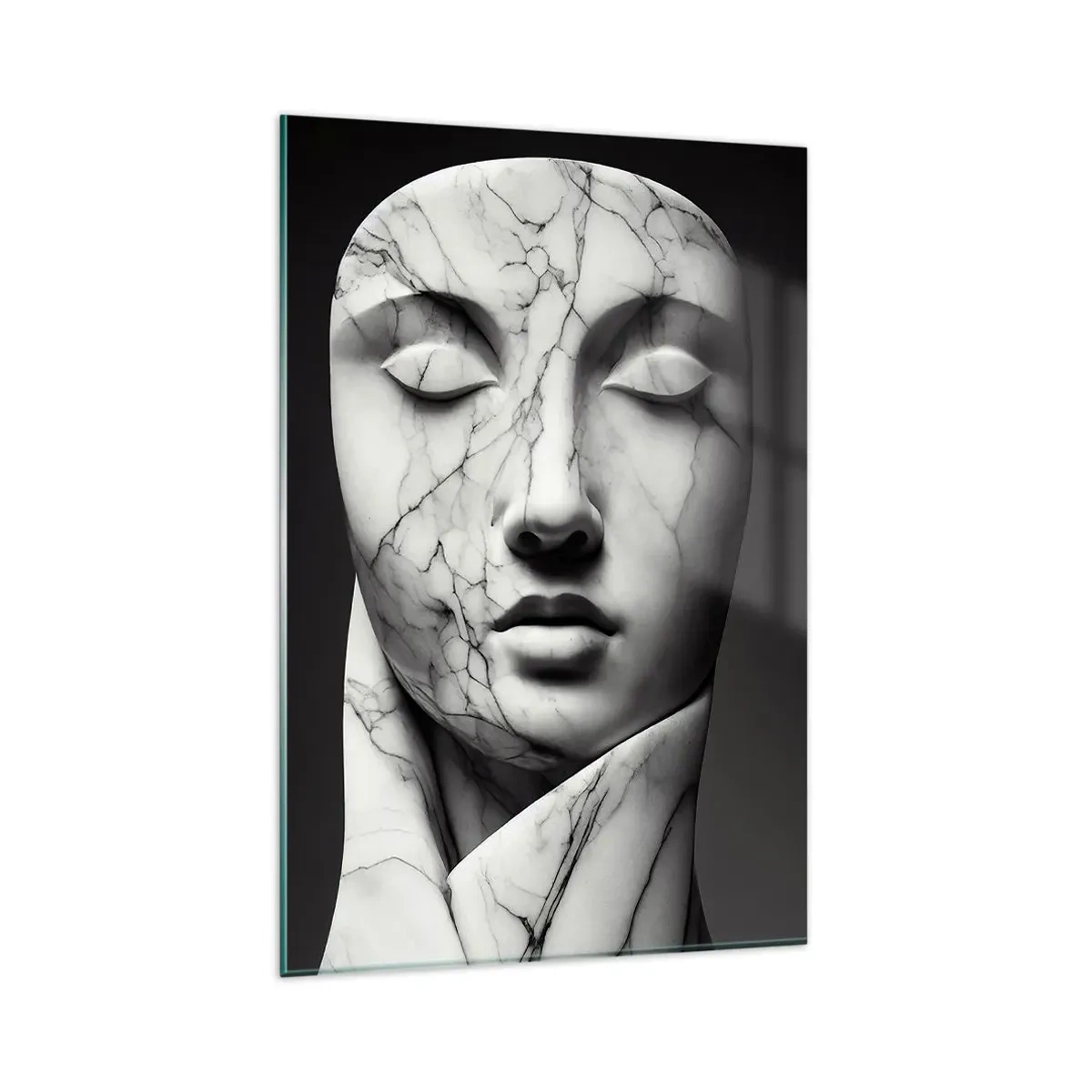 Üveg kép - Márvány formák - 80x120 cm