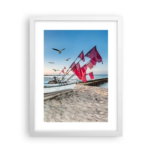 Poszter fekete keretben - Megérdemelt pihenés - 30x40 cm