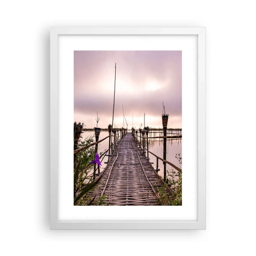 Poszter fekete keretben - Nyugalom és csend Ázsiában - 30x40 cm