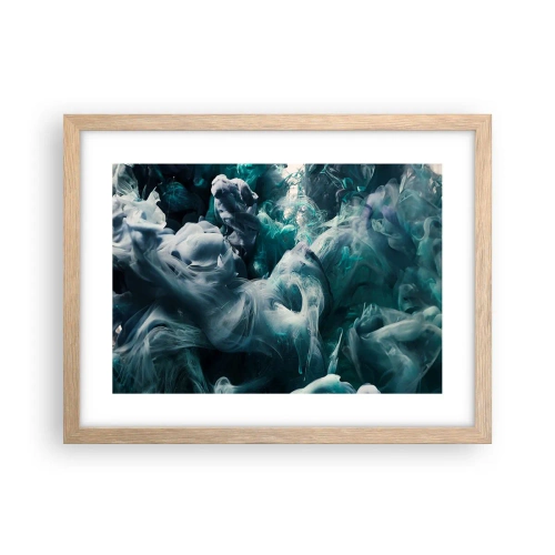 Poszter világos tölgy keretben - A színek mozgása - 40x30 cm