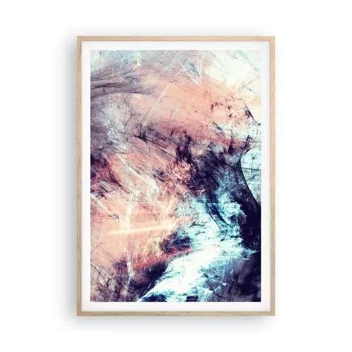 Poszter világos tölgy keretben - Érezd a szelet - 70x100 cm