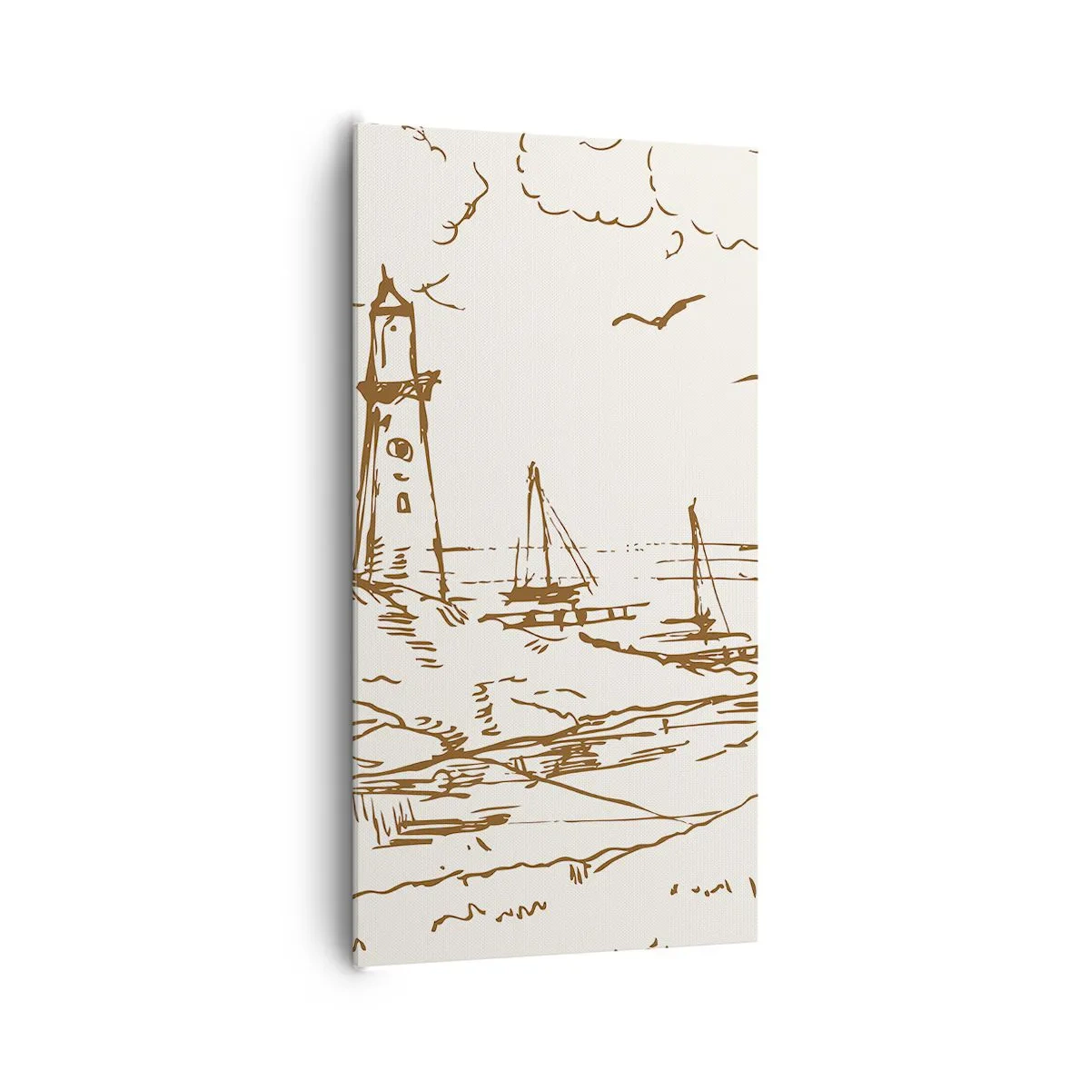 Vászonkép - A nyár emlékeinek vázlata - 65x120 cm