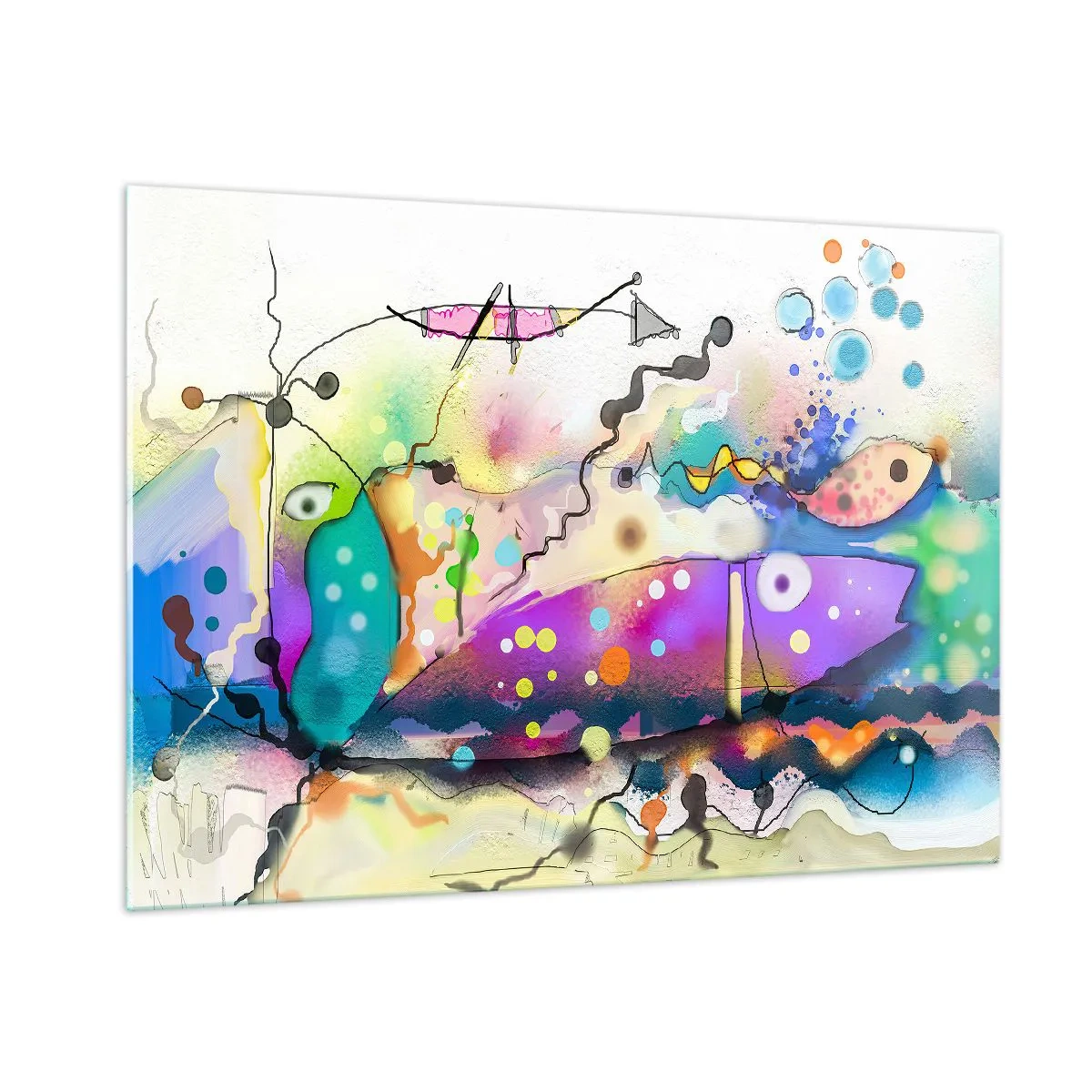 Üveg kép - Nincsenek szavak! - 100x70 cm