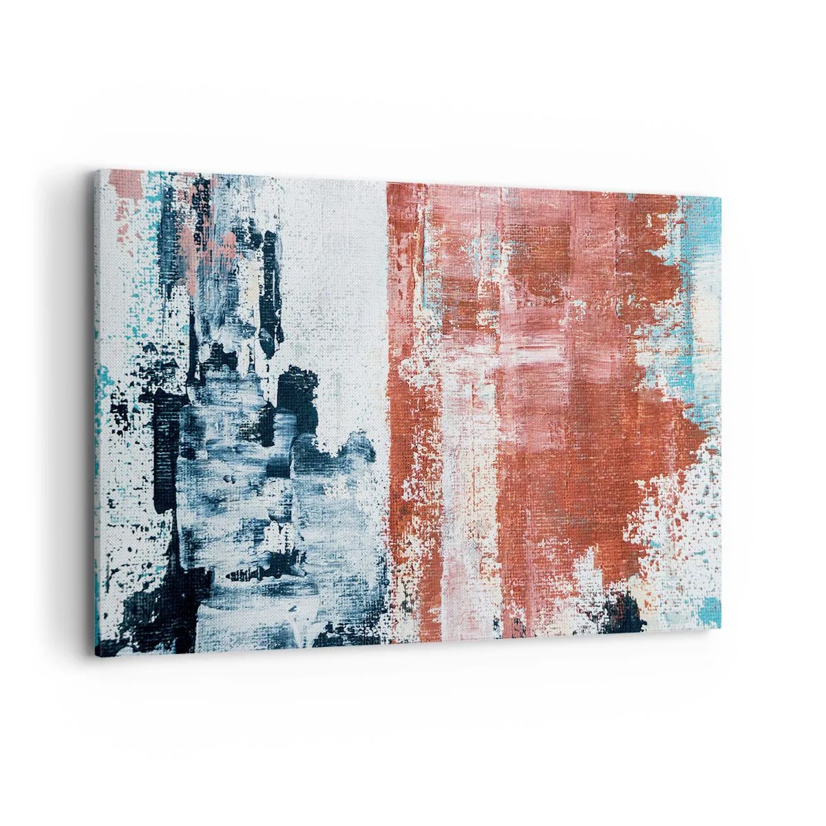 Vászonkép - Fele-fele absztrakt - 120x80 cm