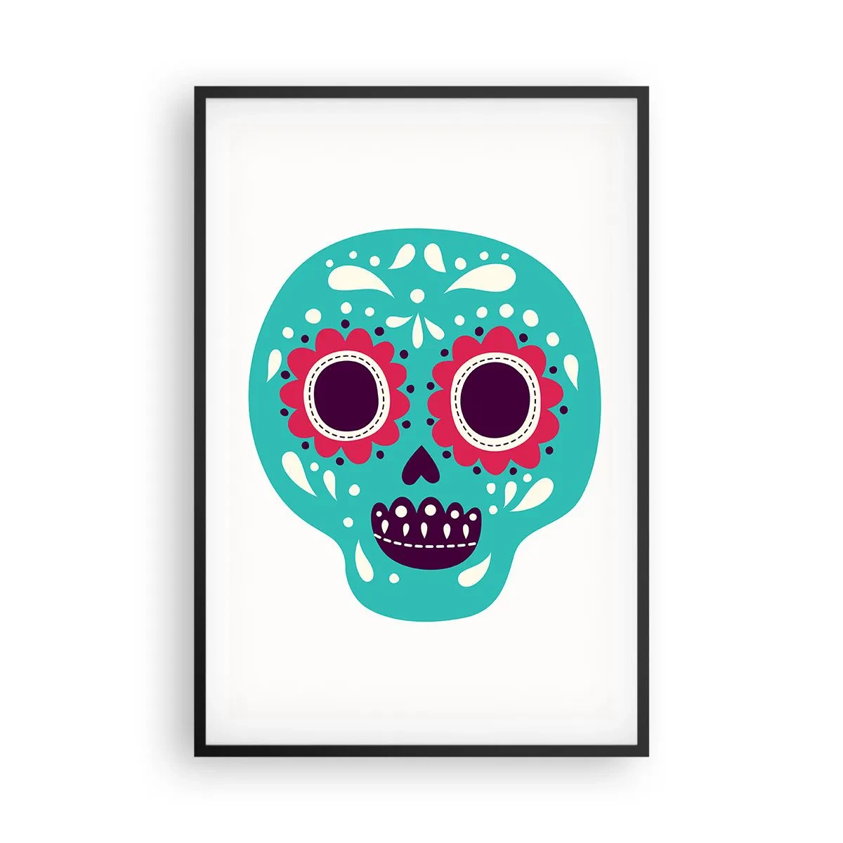 Poszter fehér keretben - Az élet - szórakozás a halálig - 61x91 cm